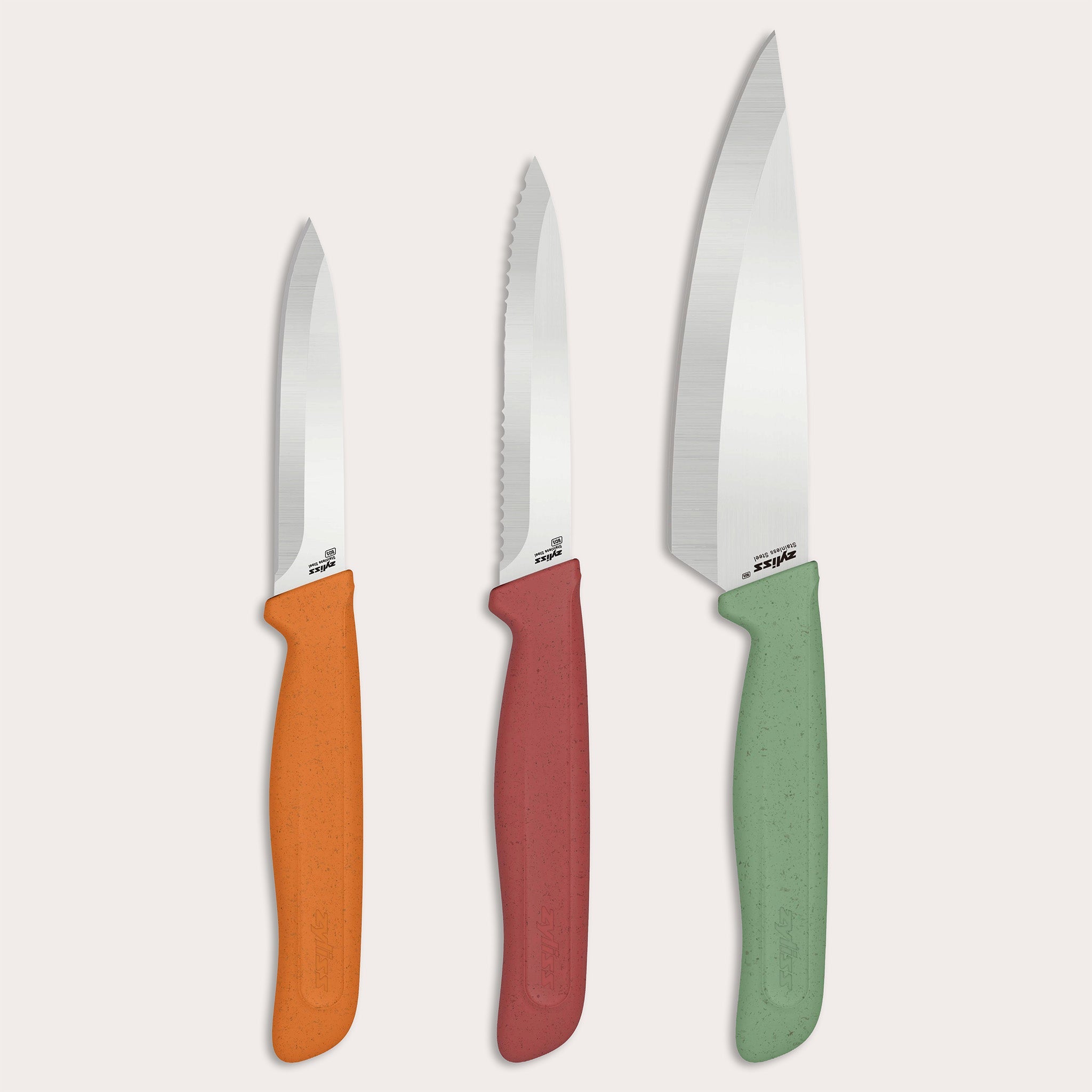 Zyliss 3-Piece Knife Set – Paring and Utility Knives