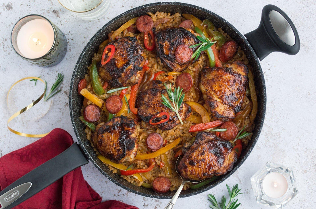 Easy one-pot chicken, chorizo & rice Zyliss UK