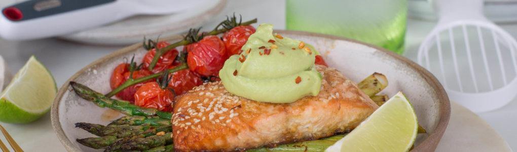 Crispy salmon with avocado cream Zyliss UK