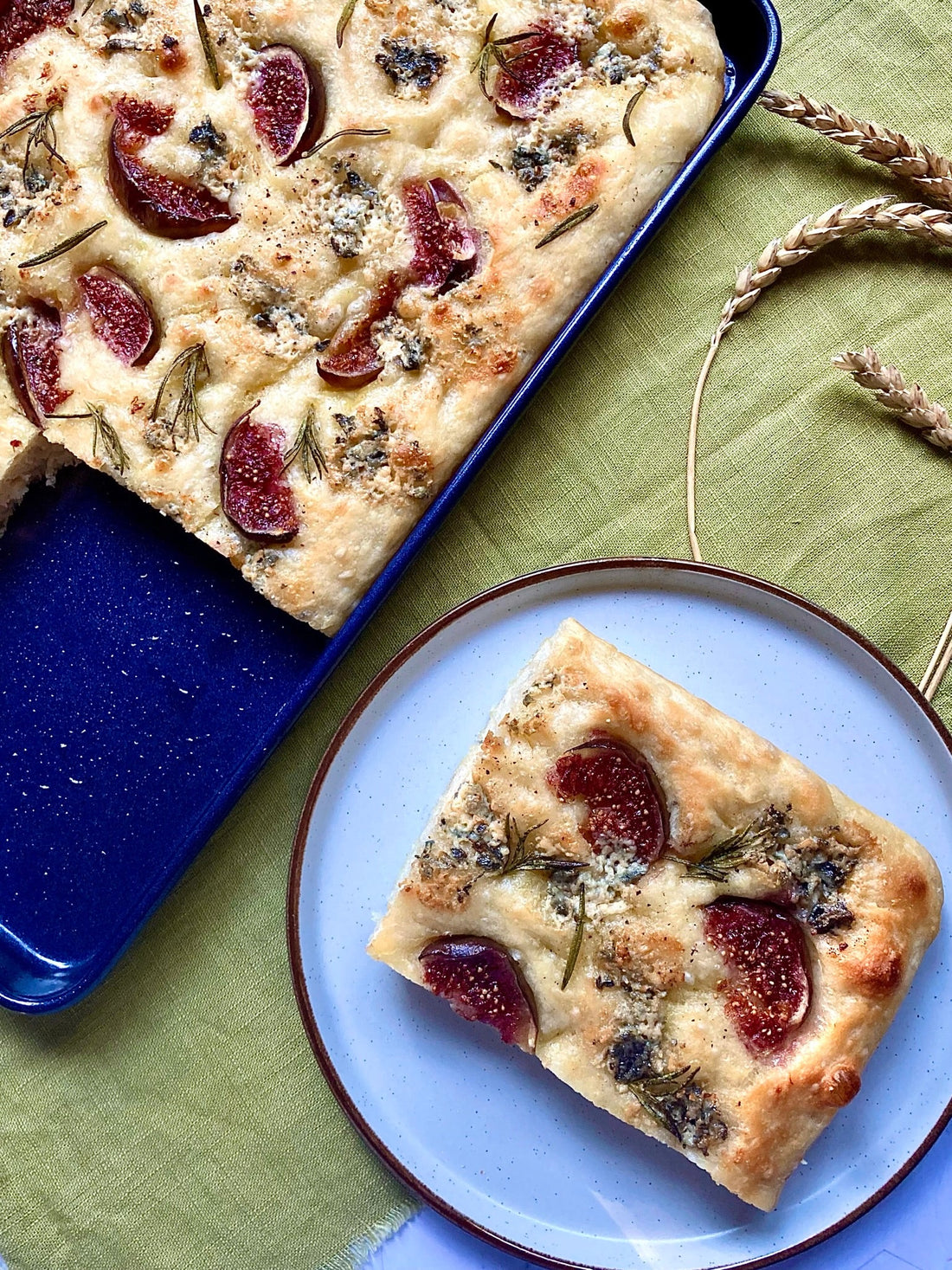 Sofia Gallo's No-knead figs, blue cheese and rosemary focaccia bread Zyliss UK