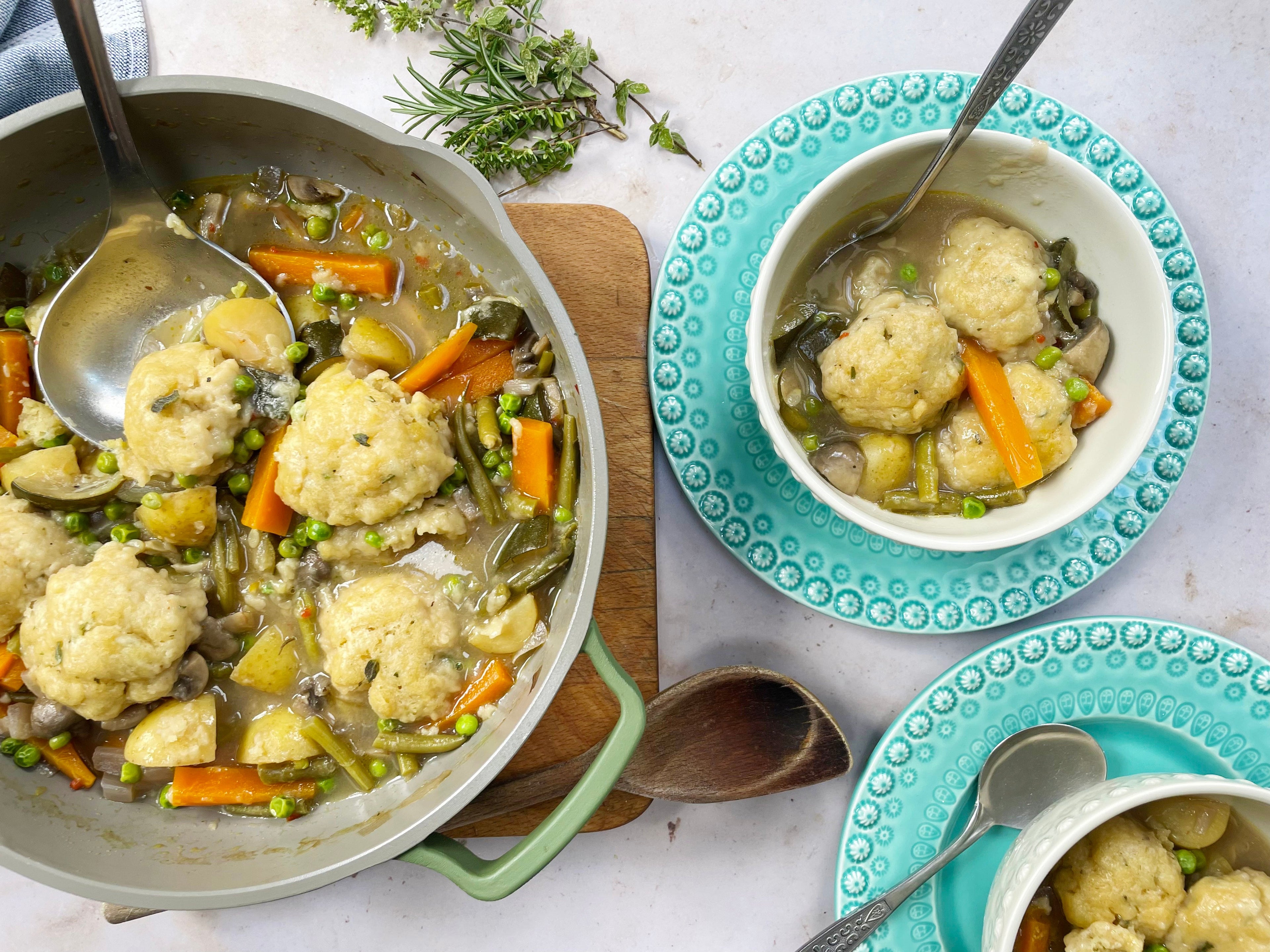 Vegetarian Stew with Cheesy Dumplings Zyliss UK