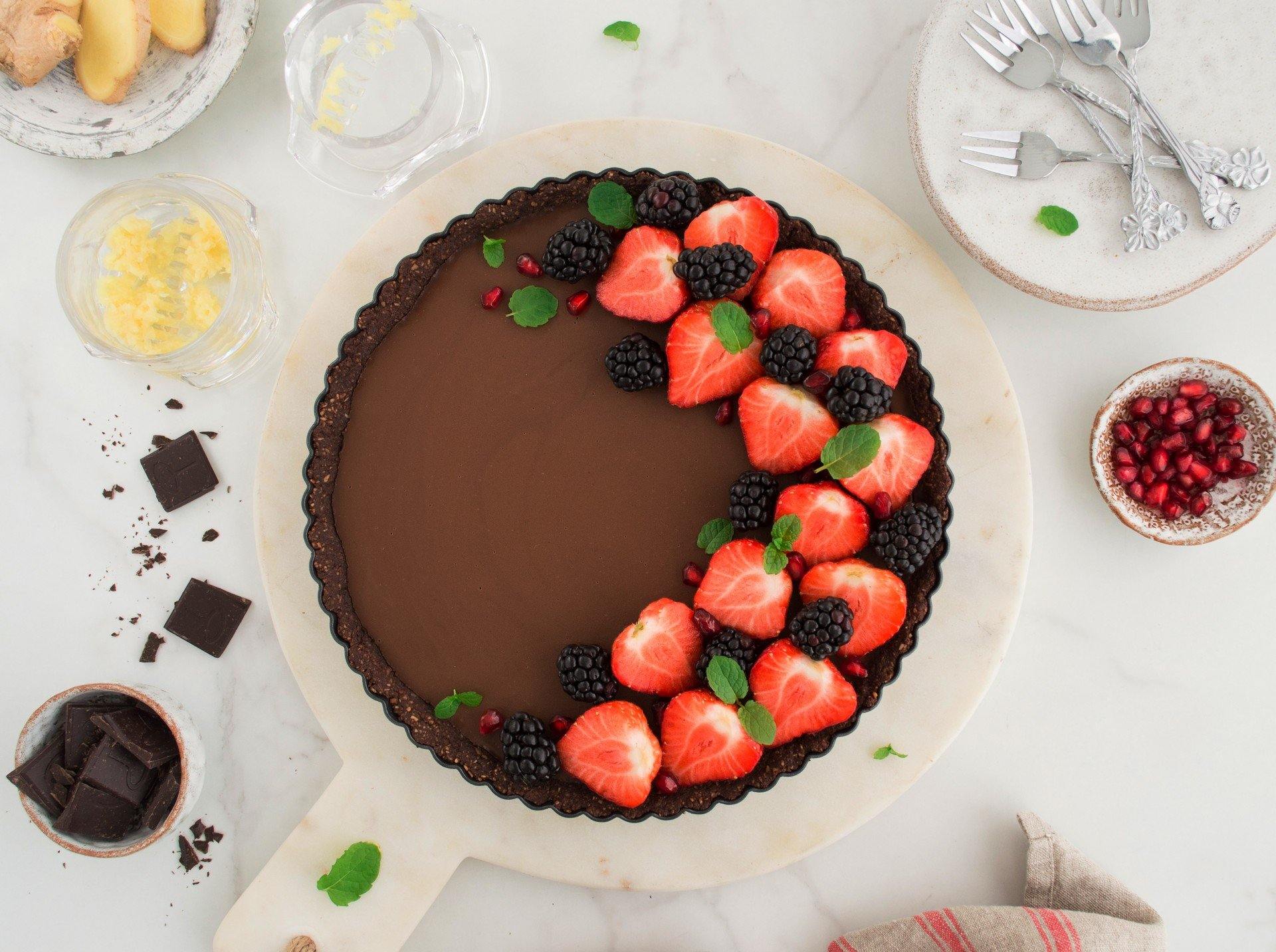 Chocolate & Ginger Veganh Tart Zyliss UK