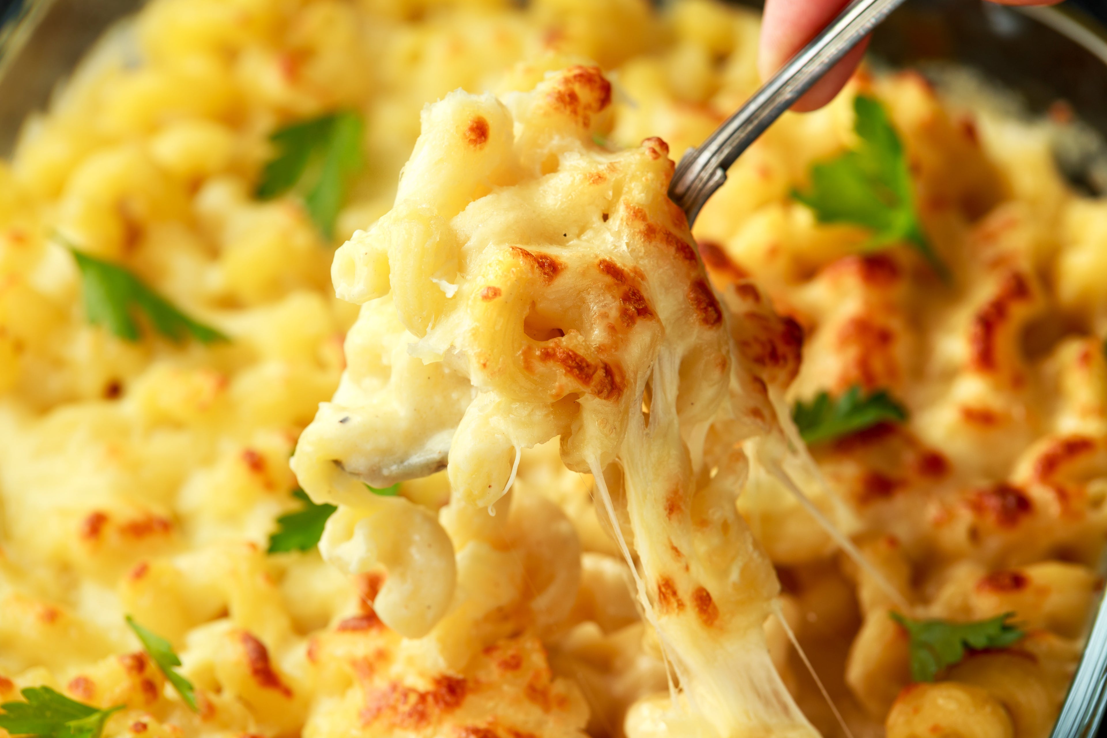 Cacio a pepe pasta bake