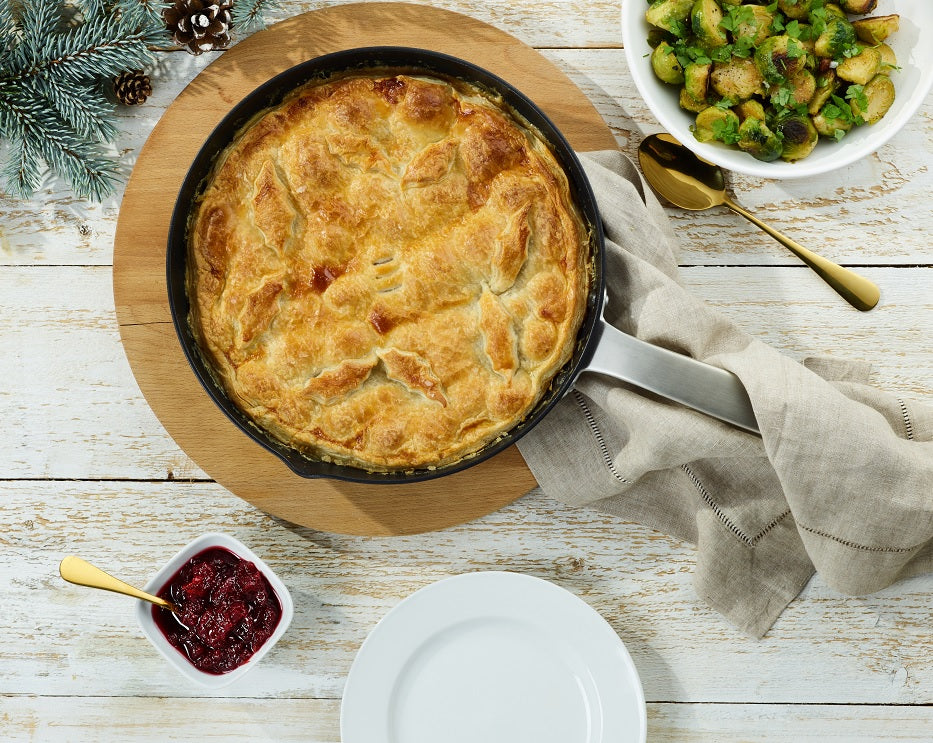 Pan-fried sprouts with bacon, almonds and rosemary Zyliss UK