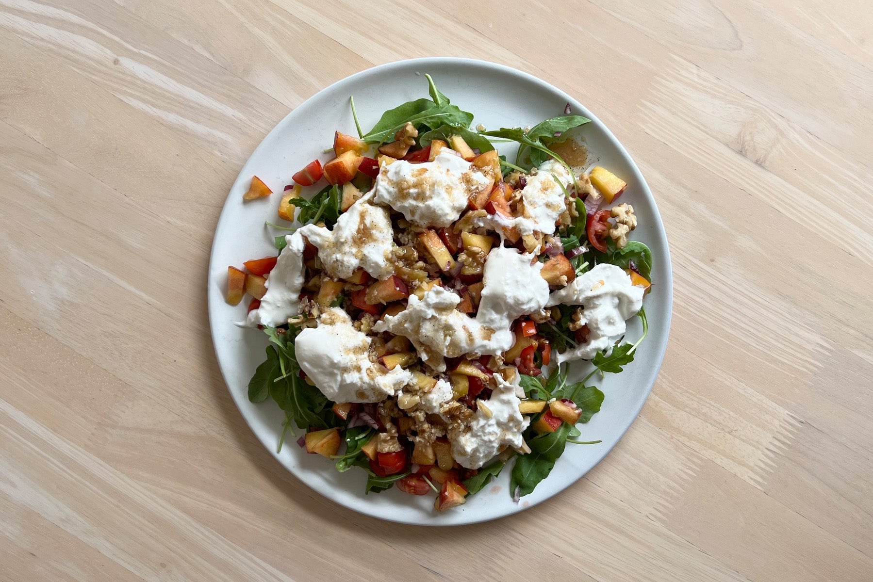 Peach Burrata Salad