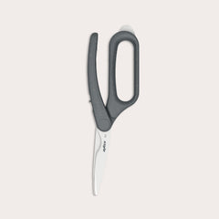 A pair of Zyliss All Purpose Shears with stainless steel blades and ergonomic handles, shown closed on a plain light background.