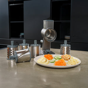 Gourmet Trommelreibe Set mit 6 Trommeln