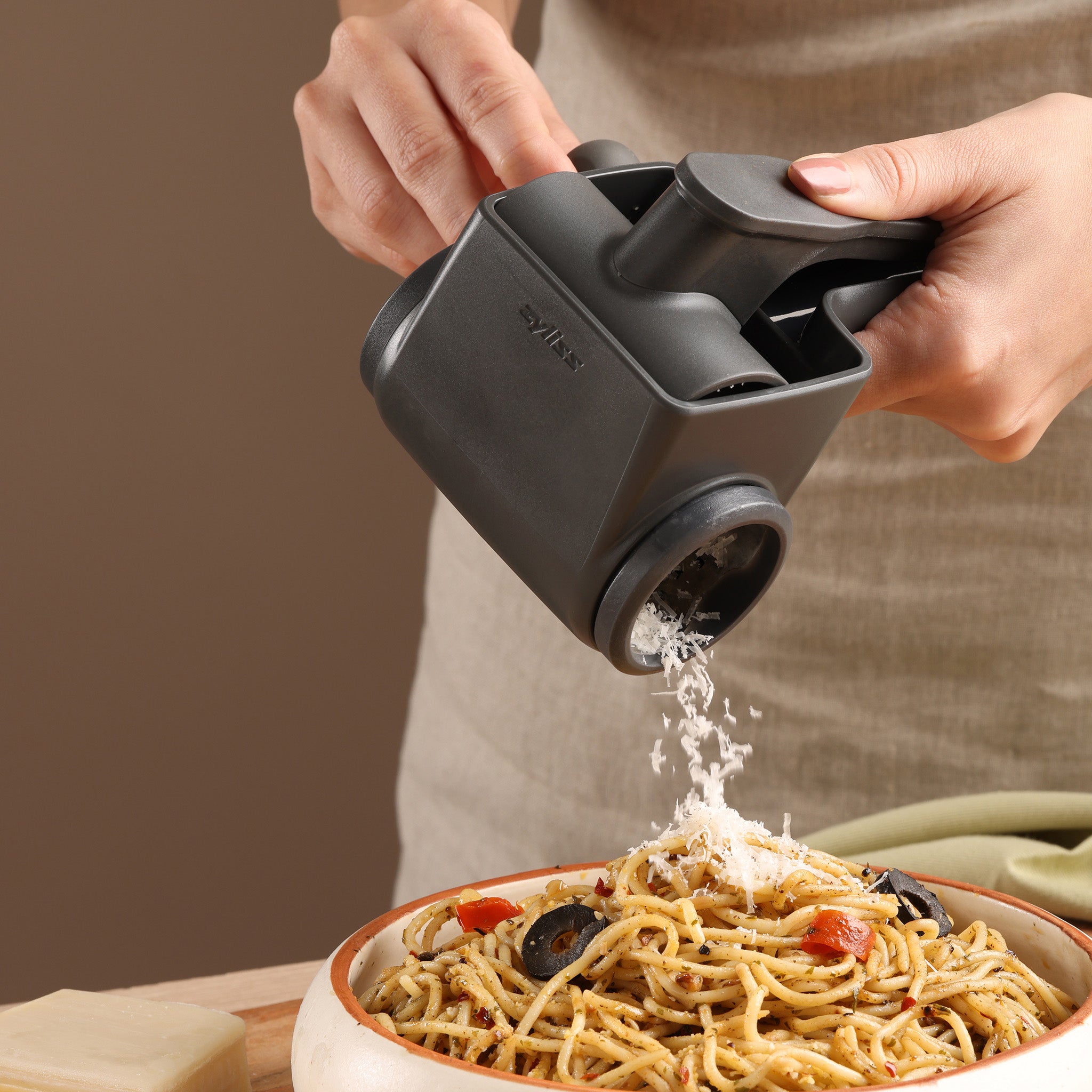 Professional Rotary Cheese Grater | Stainless Steel Drum