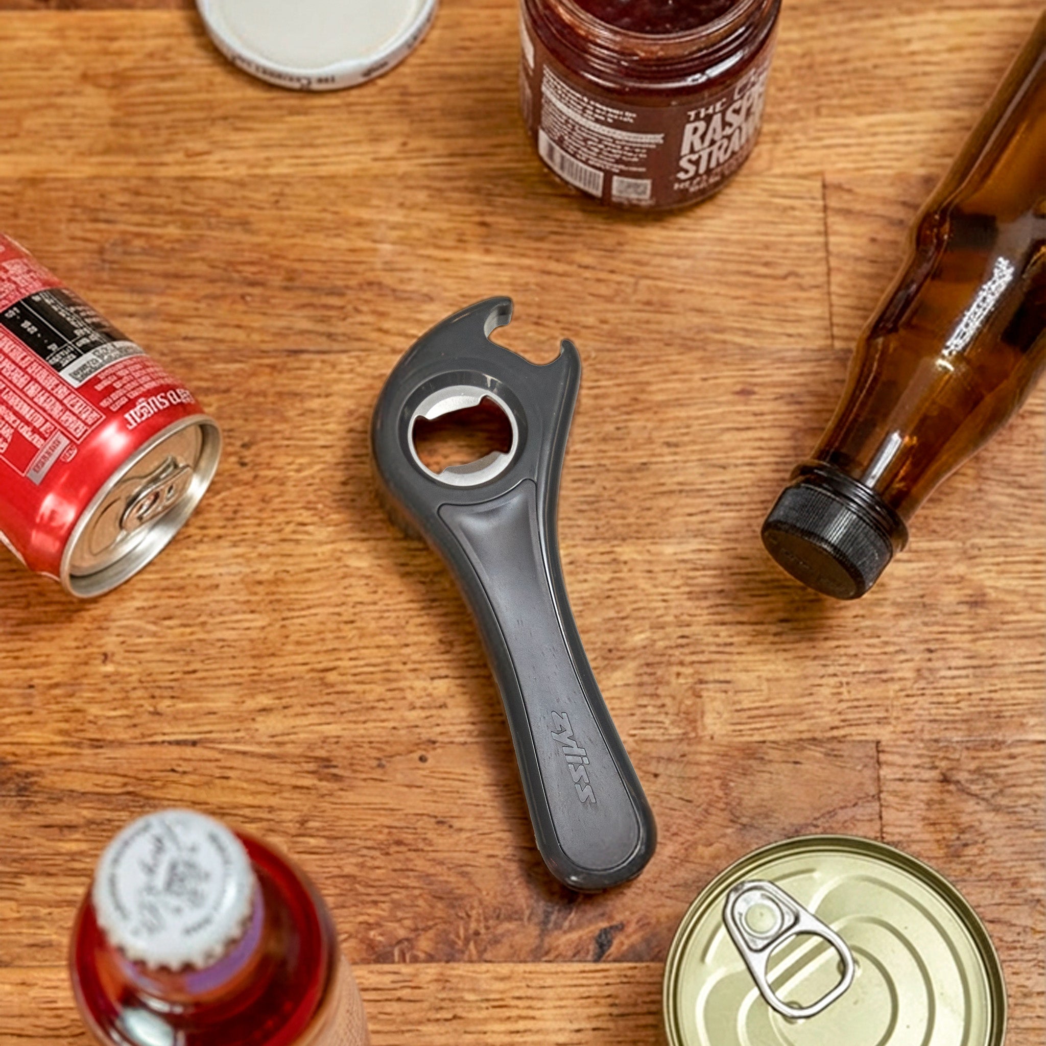 Zyliss 5 in 1 Opener – Multi-Function Jar, Bottle & Can Opener Tool