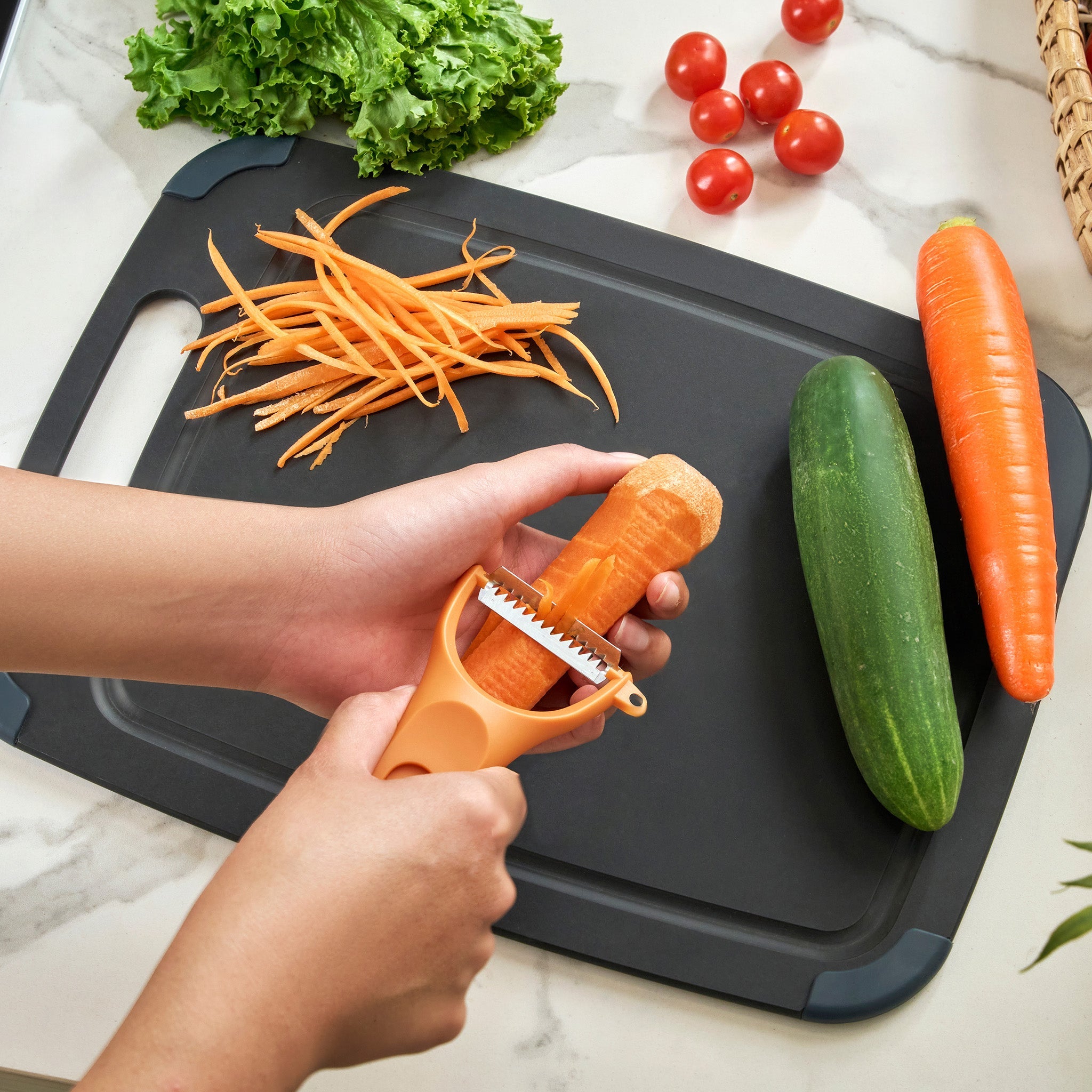 Zyliss 3 Piece Y Peeler Set – Straight, Julienne & Serrated Blades
