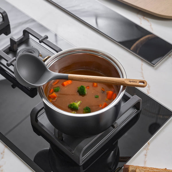 Louche en bois de chêne, grande