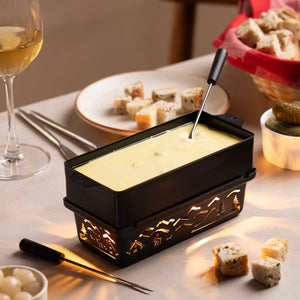 Zyliss Tandem Candlelight Fondue & Raclette Set — lifestyle
