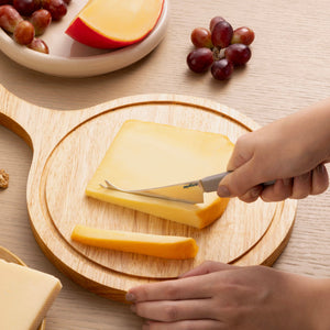Zyliss Signature Universal Cheese Knife 100mm/3.9in — in use