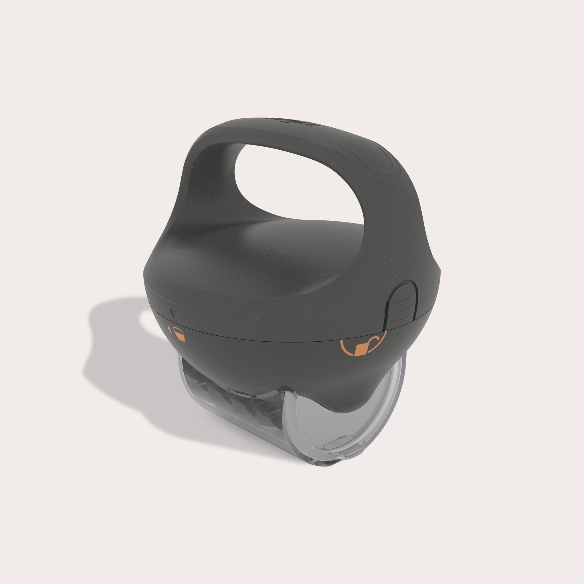 The Zyliss Fast Cut Herb Tool is a black handheld chopper with an ergonomic handle and clear stainless steel blades, perfect for slicing or chopping herbs, shown isolated on a light background.