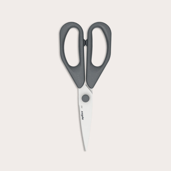 The Zyliss Household Scissors Basic features black handles and stainless steel blades, displayed on a plain white background.