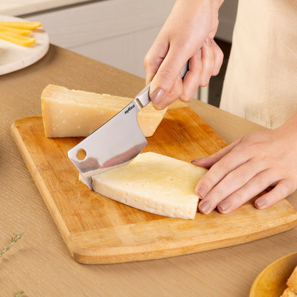 Zyliss Signature Cheese Cleaver 99mm/3.9in — in use