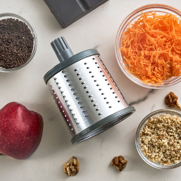 Zyliss Fine Grating Drum Gourmet displayed in a modern kitchen setting.