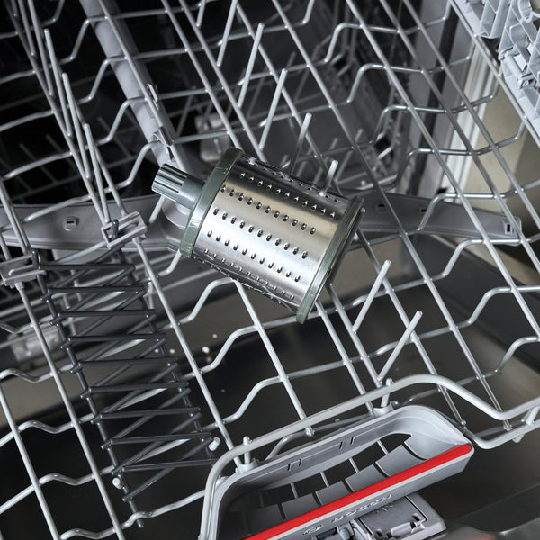 Zyliss Fine Grating Drum Gourmet in use with the Gourmet Drum Grater.